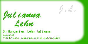 julianna lehn business card